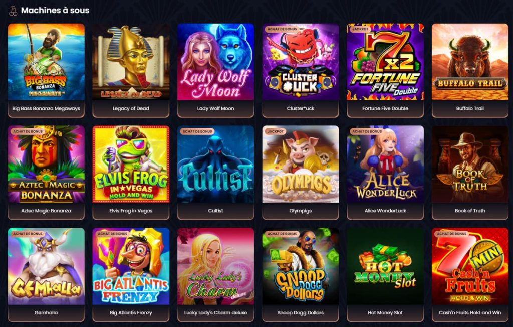 GreatSpin Casino machines à sous